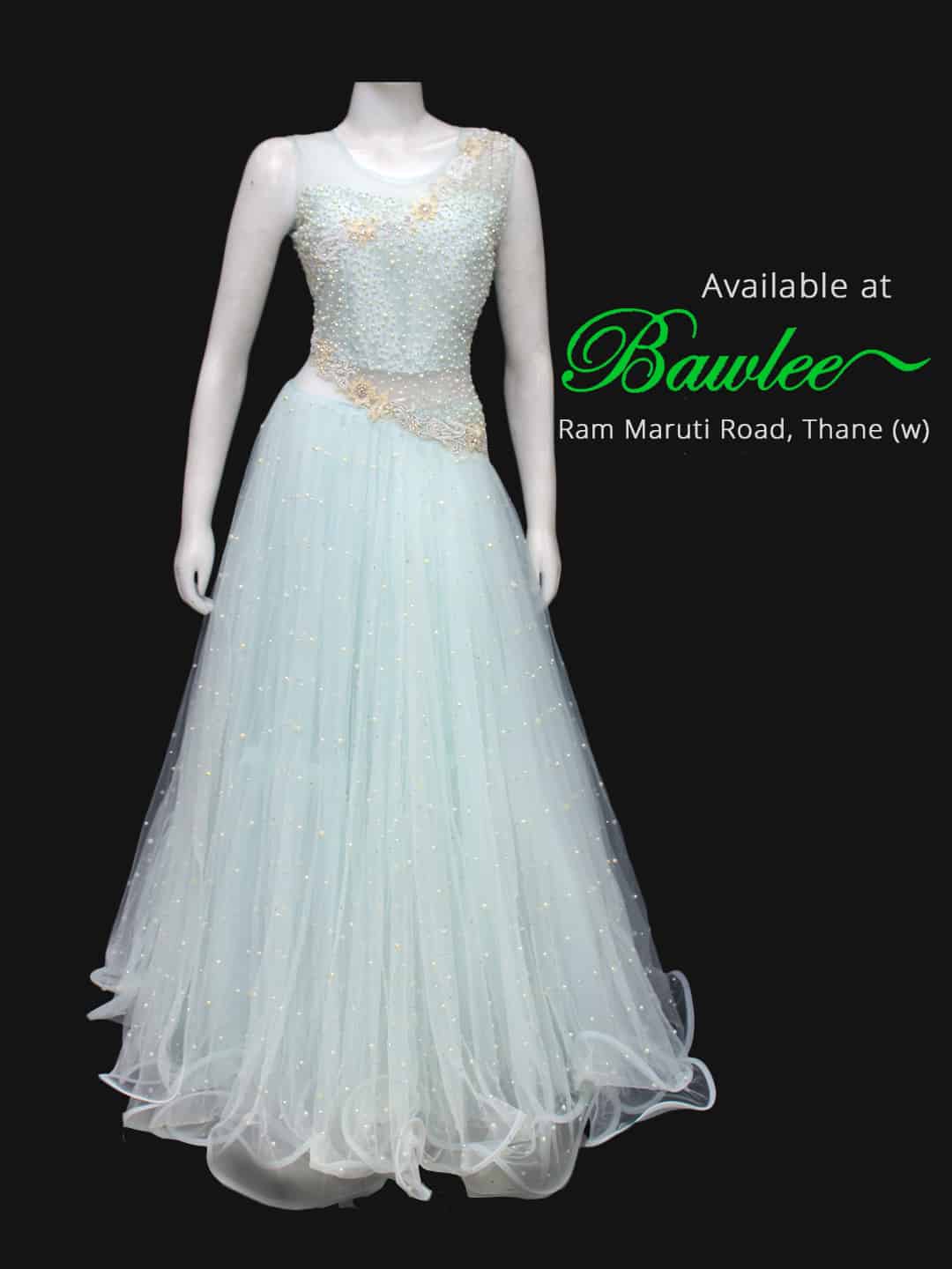 Womens Heavy Studded Elegant Indo Western Gown in Thane - MainRoad.in